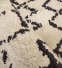 Beige Microfibre Geometric 6 x 9 Feet Hand Woven Carpet Carpets