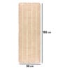 Beige Microfibre Solid 6 X 2 Feet Bedside Runner