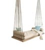 Mango Wood Rope Swing in Beige Finish 