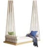 Mango Wood Rope Swing in Beige Finish 