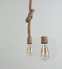 Beige Natural Fiber Single Hanging Lights