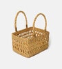 Beige Natural Fibre Hamper Fruit Basket -Jali