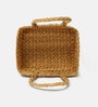 Beige Natural Fibre Hamper Fruit Basket -Jali