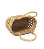 Beige Natural Fibre Hamper Fruit Basket- Oval Jali