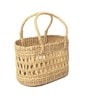 Beige Natural Fibre Hamper Fruit Basket- Oval Jali
