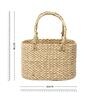 Beige Natural Fibre Hamper Fruit Basket