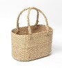 Beige Natural Fibre Hamper Fruit Basket