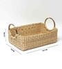 Beige Natural Fibre Large Gifting Storage Basket