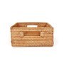 Beige Natural Fibre Large Storage Basket