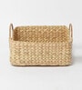 Beige Natural Fibre Medium Gifting Storage Basket