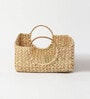 Beige Natural Fibre Medium Gifting Storage Basket
