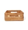 Beige Natural Fibre Medium Storage Basket