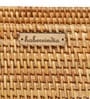 Beige Natural Fibre Medium Storage Basket