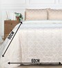 Beige Noor Reversible Single Quilt 60X90 With 1 Pillow Cover