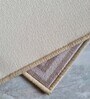 Beige Nylon 47 x 20 Inches Machine Made Floor Runner and Door Mat