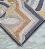 Beige Nylon 47 x 20 Inches Machine Made Floor Runner and Door Mat