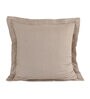 Beige Patterned 300 TC Cotton 24 x 24 Inches Pillow Covers (Set of 2)