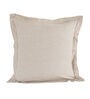 Beige Patterned 300 TC Cotton 24 x 24 Inches Pillow Covers (Set of 2)