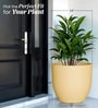 Beige Pcup Round 24 Inches Planter