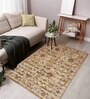 Beige Persian 5x7 Feet Machine Made Carpet