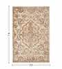 Beige Persian 5x7 Feet Machine Made Carpet