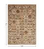 Beige Persian 5x7 Feet Machine Made Carpet