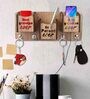 Beige Pyramind Pocket Mobile Stand With Key Holder