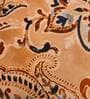 Beige Traditional Poly Canvas 16 x 16 Inches Cushion Cover