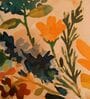 Beige Florals Fabric 16 x 16 Inches Cushion Cover