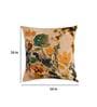 Beige Florals Fabric 16 x 16 Inches Cushion Cover