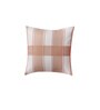 Beige Geometric Polycanvas 16 x 16 Inches Cushion Cover