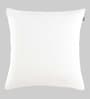 Beige Geometric PolyCotton 16 x 16 Inches Cushion Cover