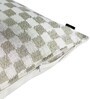 Beige Geometric PolyCotton 16 x 16 Inches Cushion Cover