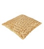 Beige Chenille Geometric 16x16 inches Cushion Cover (2Pc)