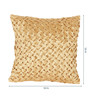 Beige Chenille Geometric 16x16 inches Cushion Cover (2Pc)