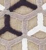 Beige Polyester 24X16 Inches Anti-Skid  Bath Mat