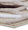 Beige Polyester 24X16 Inches Anti-Skid  Bath Mat