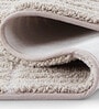 Beige Polyester 24X16 Inches Anti-Skid  Bath Mat
