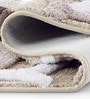 Beige Polyester 24X16 Inches Anti-Skid  Bath Mat