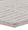 Beige Polyester 24X16 Inches Anti-Skid  Bath Mat