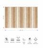 Beige Polyester 24X16 Inches Anti-Skid  Bath Mat