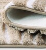 Beige Polyester 32X20 Inches Anti-Skid  Bath Mat