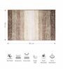 Beige Polyester 32X20 Inches Anti-Skid  Bath Mat