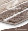 Beige Polyester 32X20 Inches Anti-Skid  Bath Mat