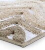 Beige Polyester 32X20 Inches Anti-Skid  Bath Mat