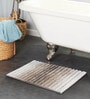 Beige Polyester 32X20 Inches Anti-Skid  Bath Mat