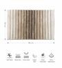 Beige Polyester 32X20 Inches Anti-Skid  Bath Mat