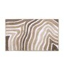 Beige Polyester 32X20 Inches Anti-Skid  Bath Mat