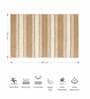 Beige Polyester 32X20 Inches Anti-Skid  Bath Mat
