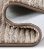 Beige Polyester 32X20 Inches Anti-Skid  Bath Mat